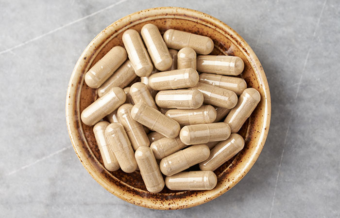 Ashwagandha,(withania,Somnifera),Capsules.,Concept,For,A,Healthy,Dietary,Supplementation.